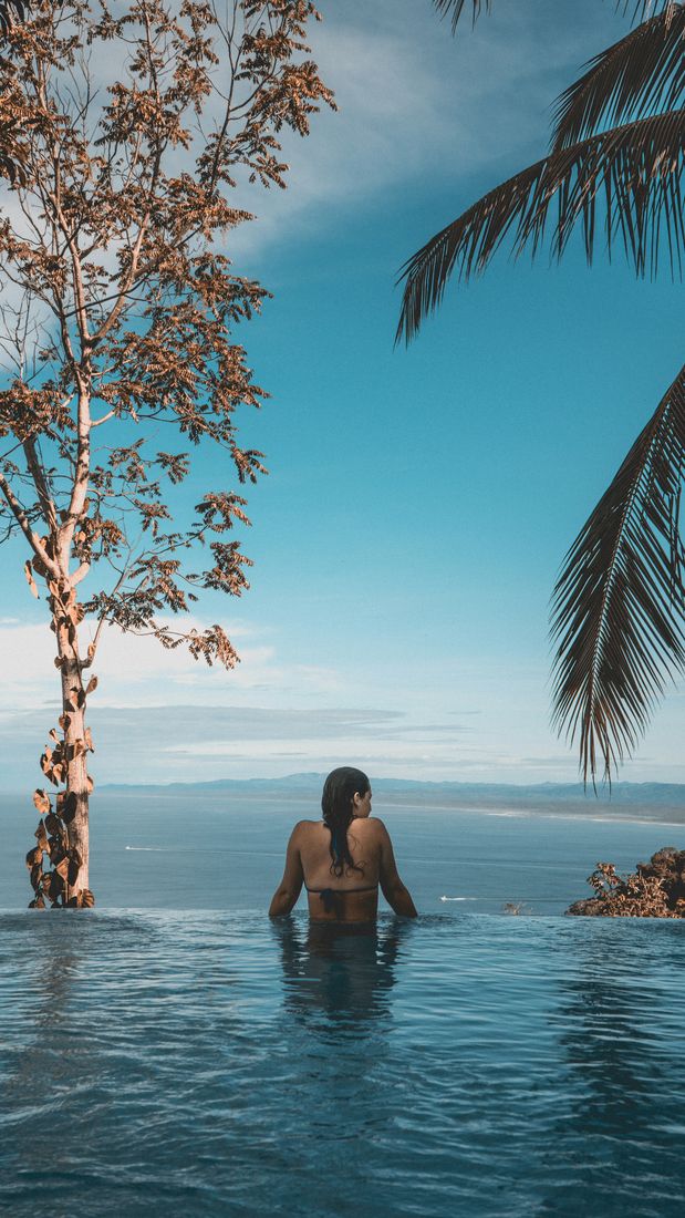 Travel creator by the water